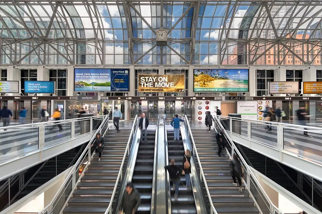 Interior view at Accenture Tower, Chicago, Illinois